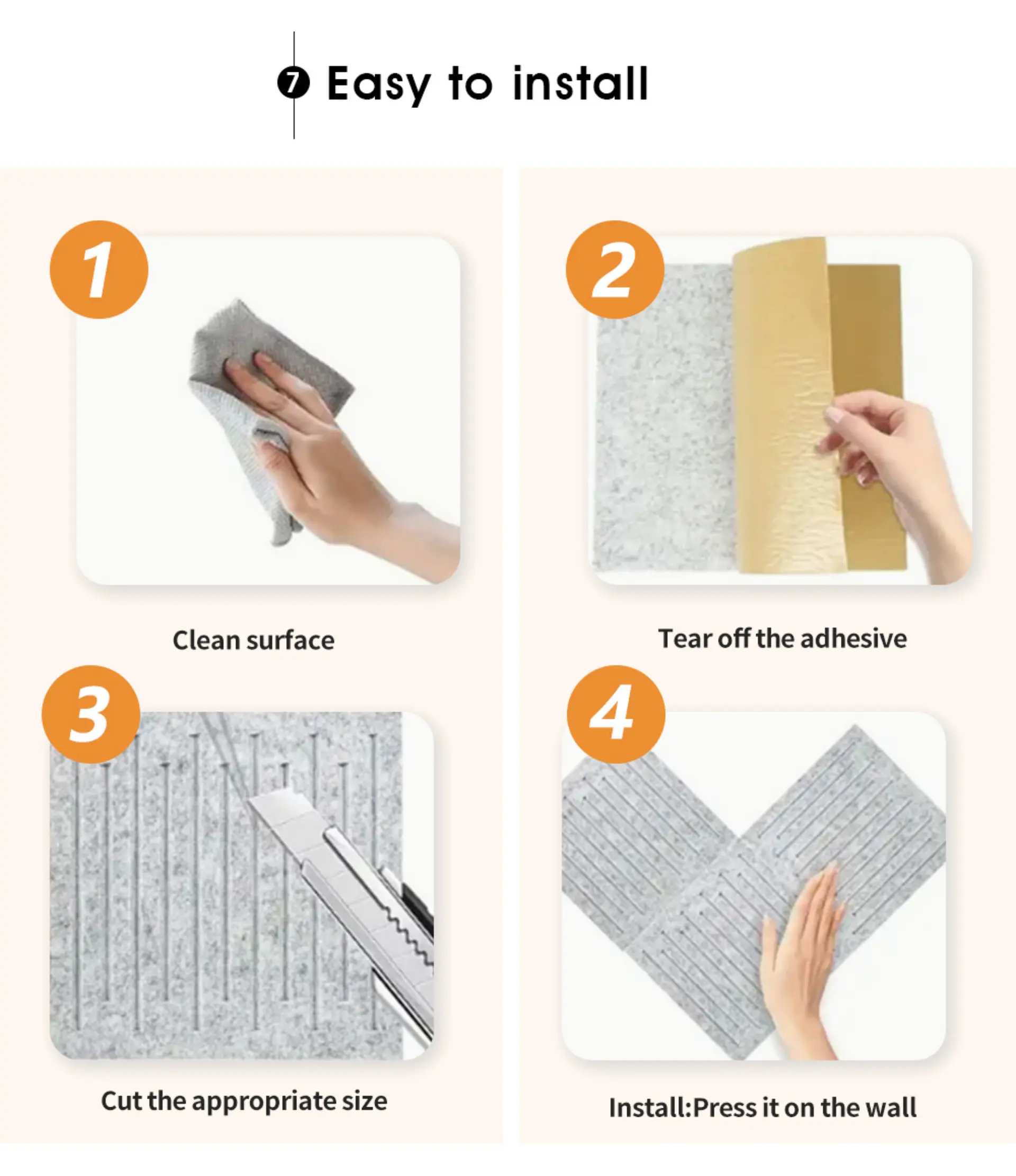 8sound proof acoustics polyester fiber sheet install